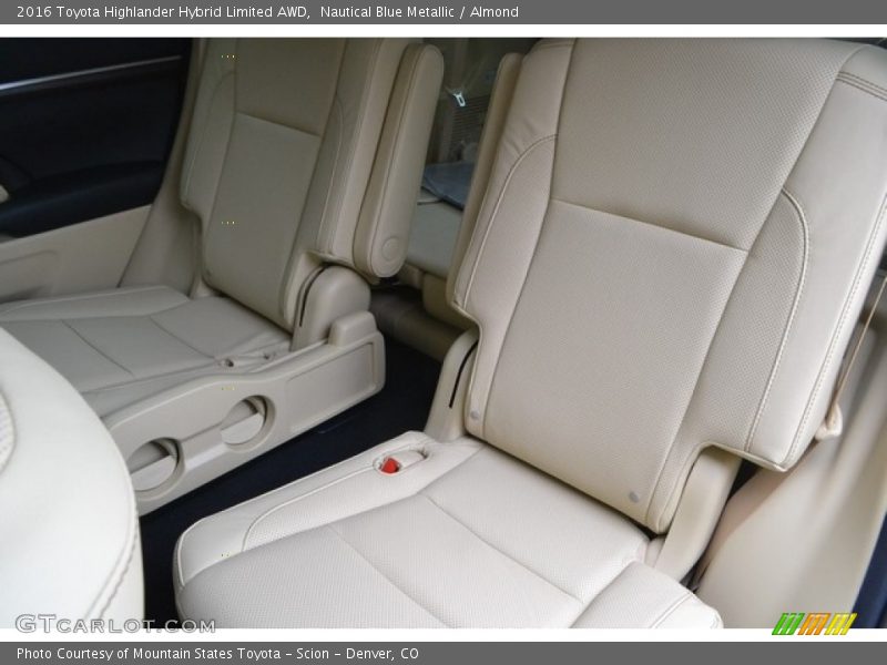 Nautical Blue Metallic / Almond 2016 Toyota Highlander Hybrid Limited AWD