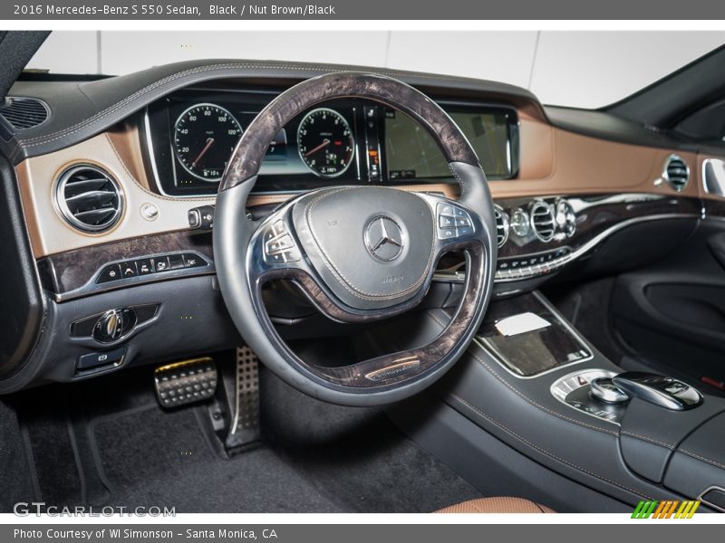 Black / Nut Brown/Black 2016 Mercedes-Benz S 550 Sedan