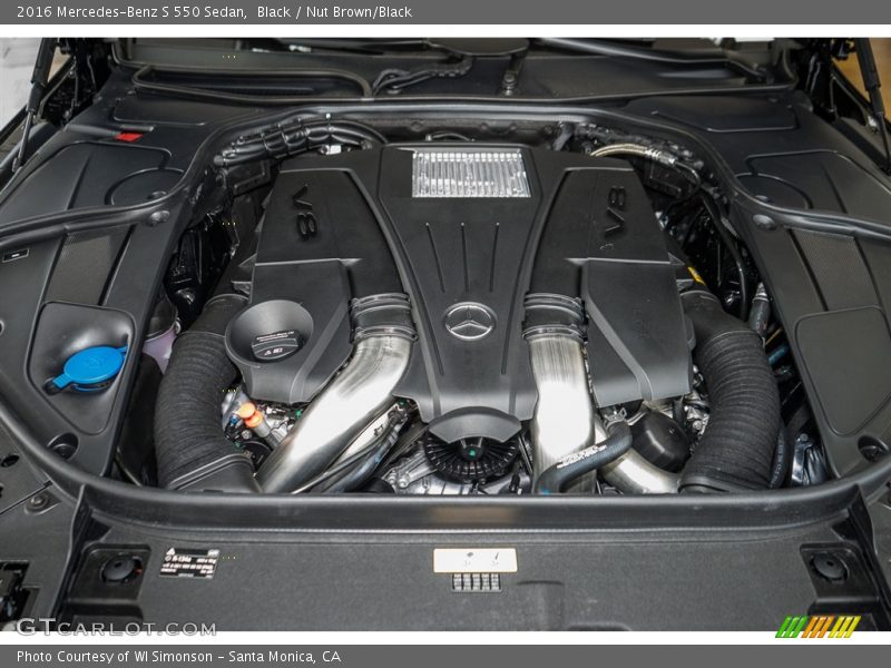 Black / Nut Brown/Black 2016 Mercedes-Benz S 550 Sedan
