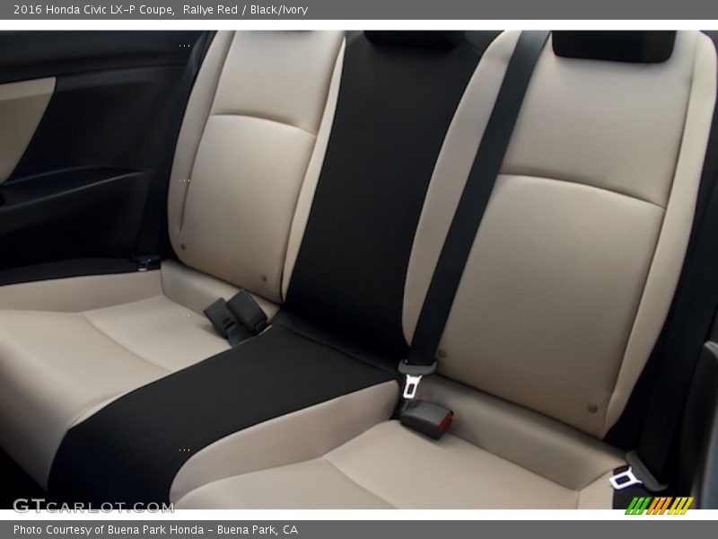 Rallye Red / Black/Ivory 2016 Honda Civic LX-P Coupe