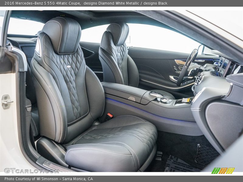 designo Diamond White Metallic / designo Black 2016 Mercedes-Benz S 550 4Matic Coupe