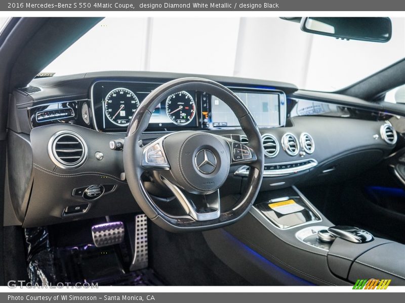designo Diamond White Metallic / designo Black 2016 Mercedes-Benz S 550 4Matic Coupe