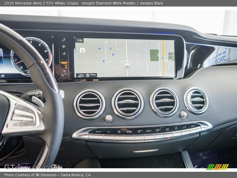 designo Diamond White Metallic / designo Black 2016 Mercedes-Benz S 550 4Matic Coupe