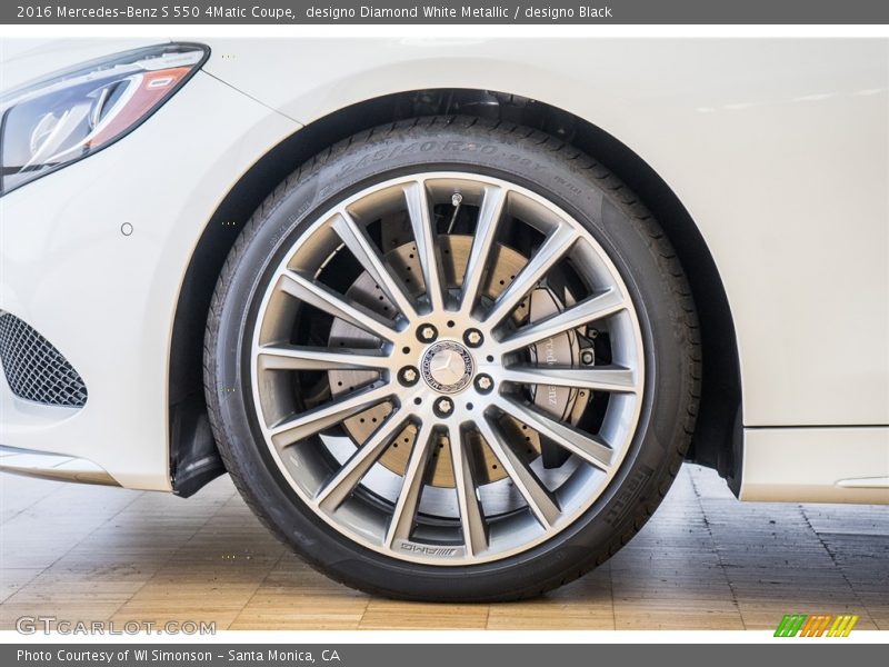 designo Diamond White Metallic / designo Black 2016 Mercedes-Benz S 550 4Matic Coupe