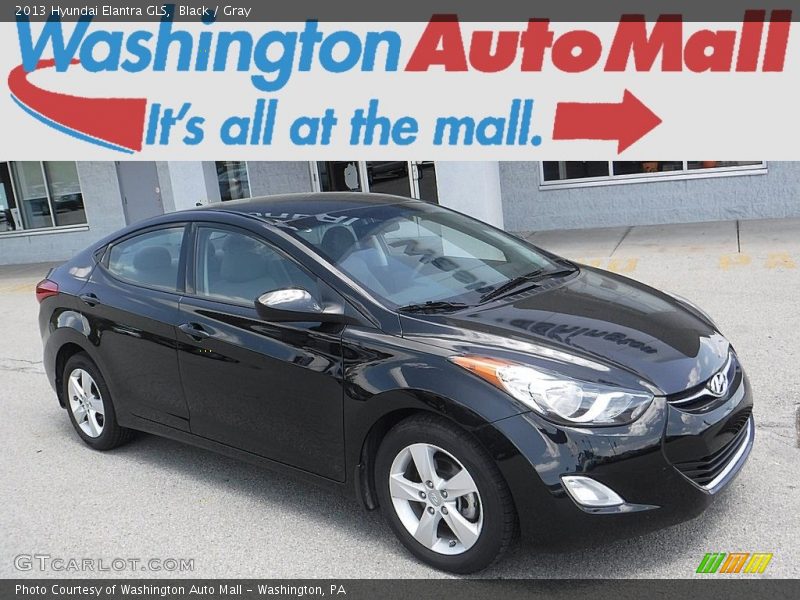 Black / Gray 2013 Hyundai Elantra GLS