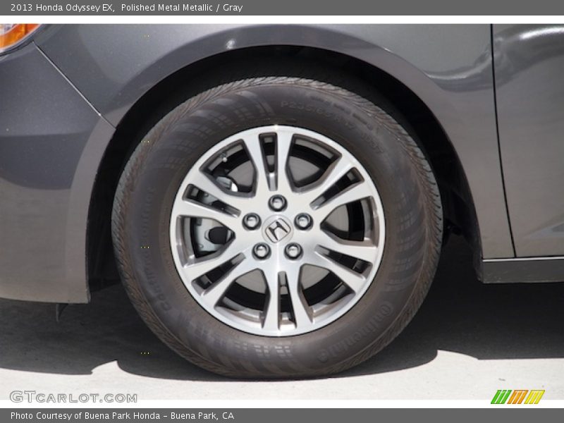 Polished Metal Metallic / Gray 2013 Honda Odyssey EX