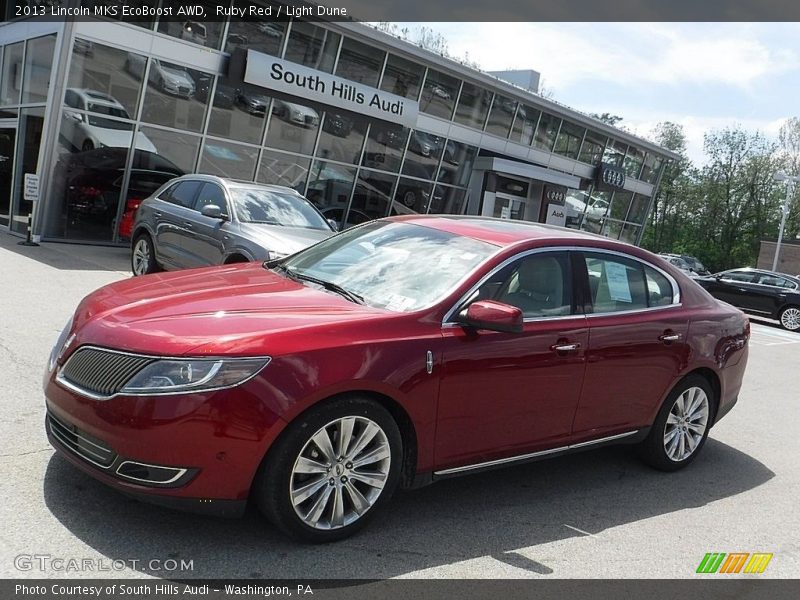 Ruby Red / Light Dune 2013 Lincoln MKS EcoBoost AWD