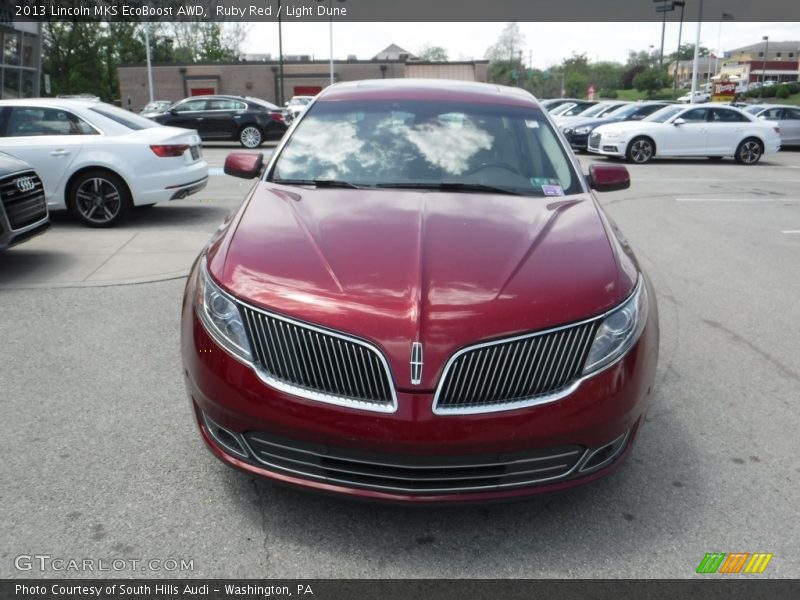 Ruby Red / Light Dune 2013 Lincoln MKS EcoBoost AWD
