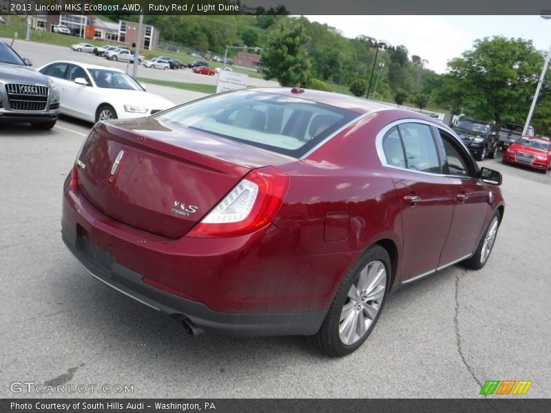 Ruby Red / Light Dune 2013 Lincoln MKS EcoBoost AWD