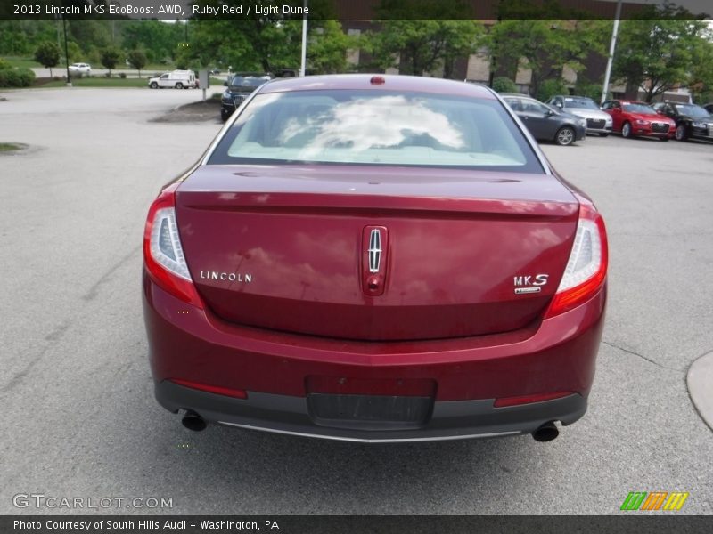 Ruby Red / Light Dune 2013 Lincoln MKS EcoBoost AWD