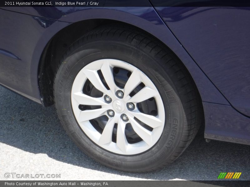 Indigo Blue Pearl / Gray 2011 Hyundai Sonata GLS