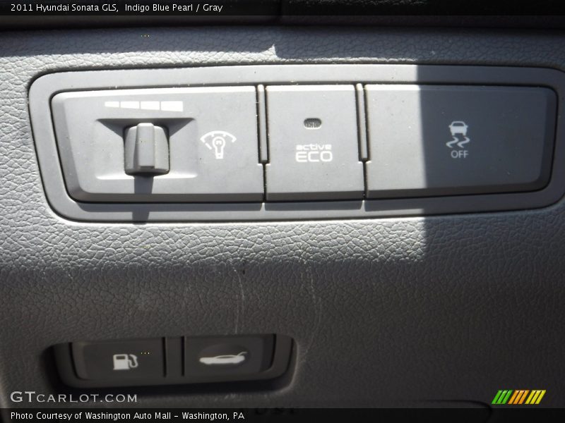 Indigo Blue Pearl / Gray 2011 Hyundai Sonata GLS