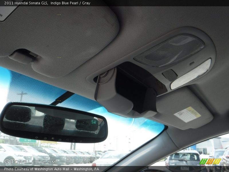 Indigo Blue Pearl / Gray 2011 Hyundai Sonata GLS