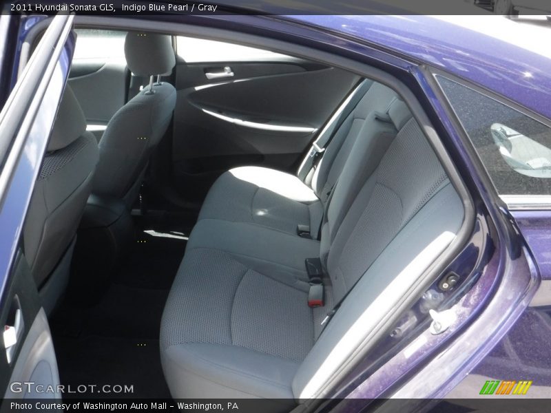 Indigo Blue Pearl / Gray 2011 Hyundai Sonata GLS