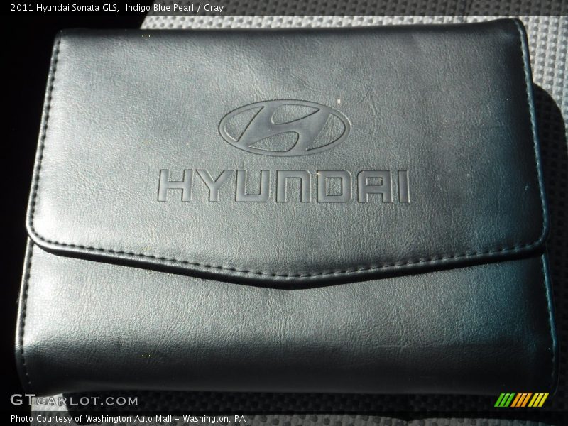 Indigo Blue Pearl / Gray 2011 Hyundai Sonata GLS