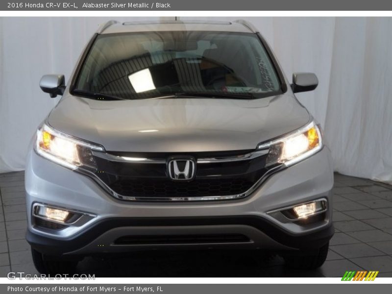 Alabaster Silver Metallic / Black 2016 Honda CR-V EX-L