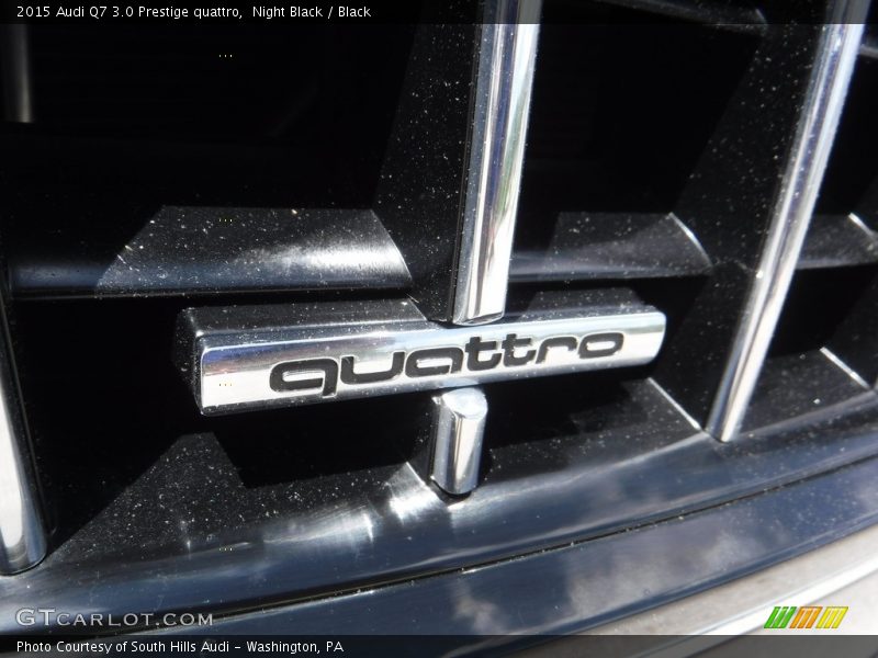 Night Black / Black 2015 Audi Q7 3.0 Prestige quattro