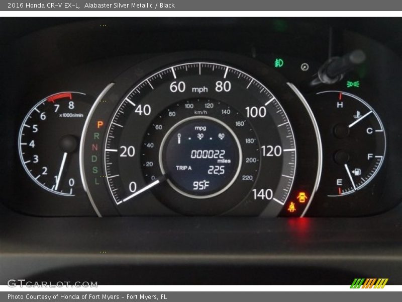 Alabaster Silver Metallic / Black 2016 Honda CR-V EX-L