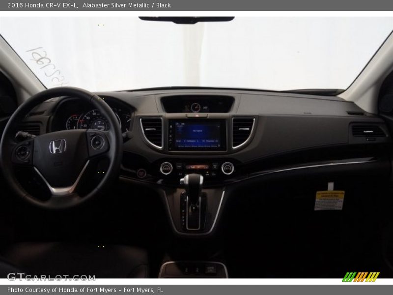 Alabaster Silver Metallic / Black 2016 Honda CR-V EX-L