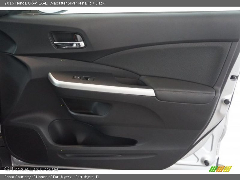 Alabaster Silver Metallic / Black 2016 Honda CR-V EX-L