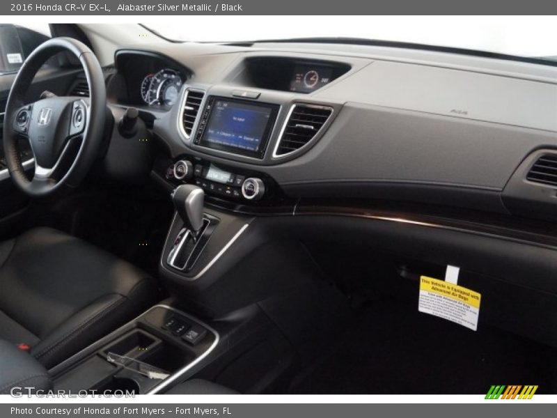 Alabaster Silver Metallic / Black 2016 Honda CR-V EX-L