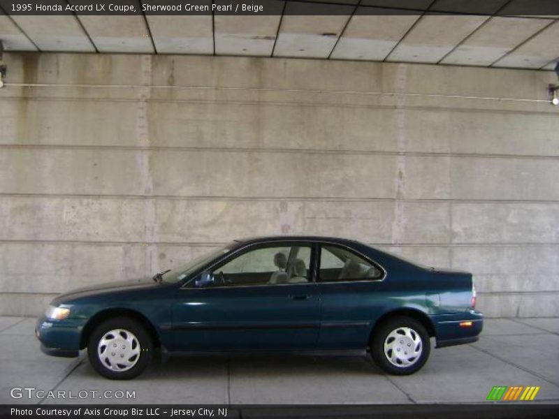 Sherwood Green Pearl / Beige 1995 Honda Accord LX Coupe