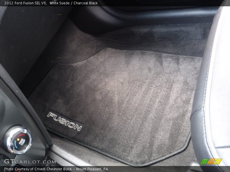 White Suede / Charcoal Black 2012 Ford Fusion SEL V6