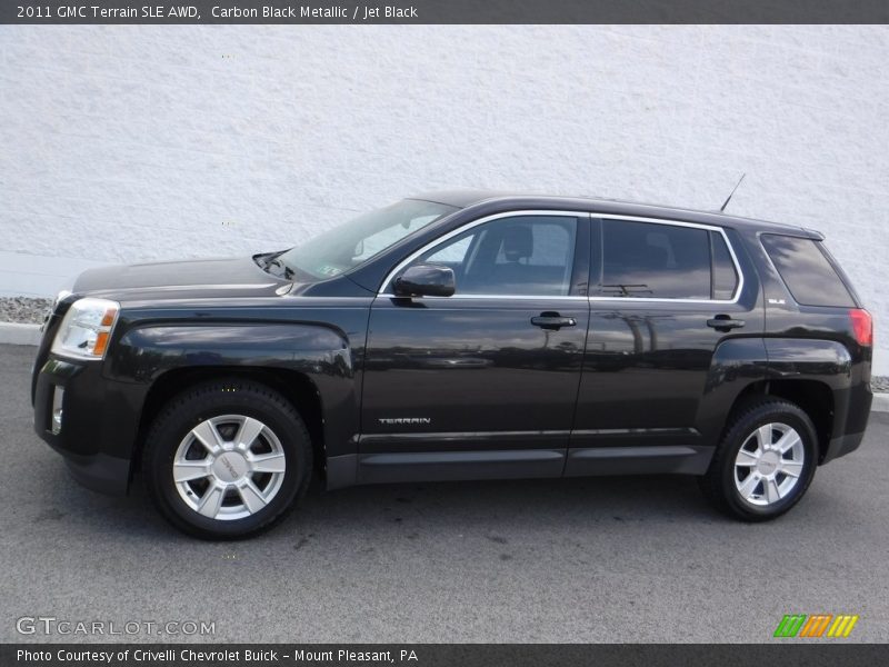 Carbon Black Metallic / Jet Black 2011 GMC Terrain SLE AWD