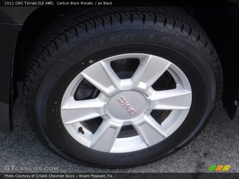 Carbon Black Metallic / Jet Black 2011 GMC Terrain SLE AWD