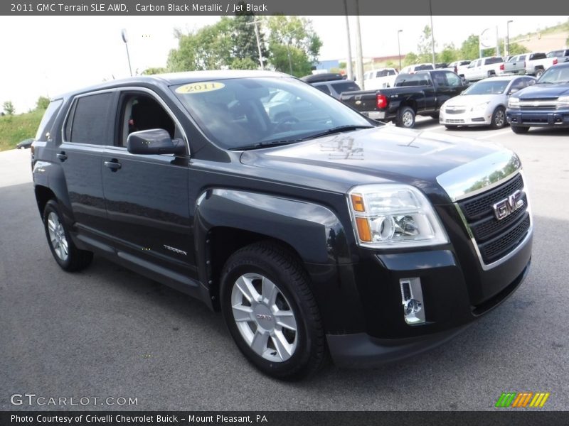 Carbon Black Metallic / Jet Black 2011 GMC Terrain SLE AWD