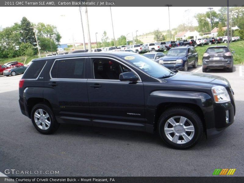 Carbon Black Metallic / Jet Black 2011 GMC Terrain SLE AWD