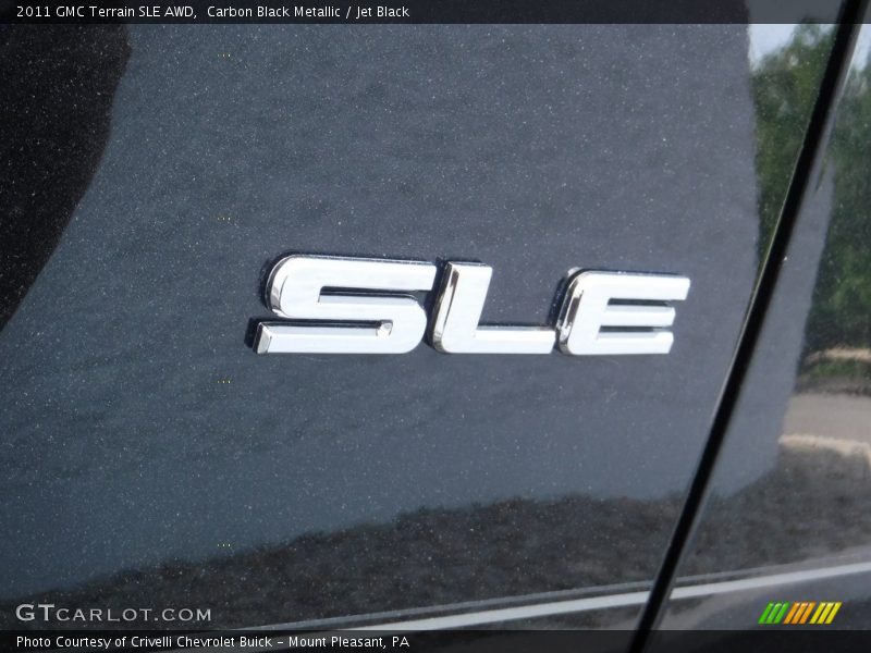 Carbon Black Metallic / Jet Black 2011 GMC Terrain SLE AWD