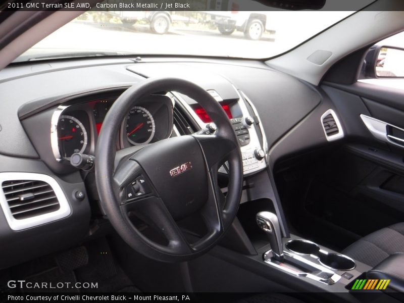 Carbon Black Metallic / Jet Black 2011 GMC Terrain SLE AWD