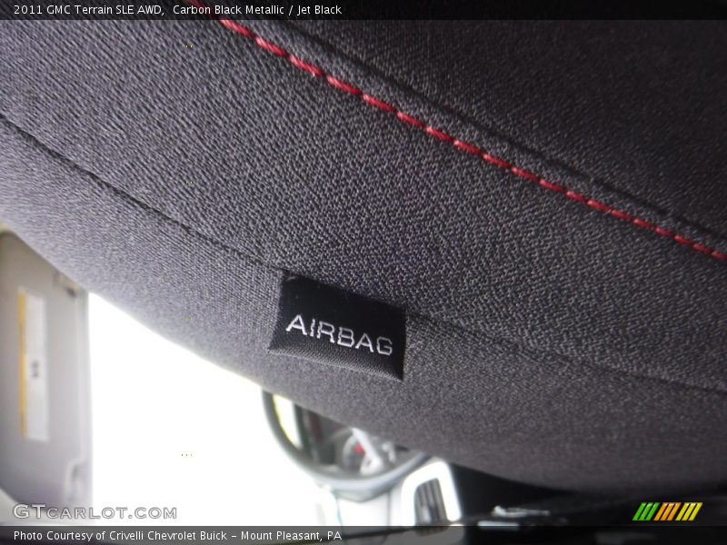 Carbon Black Metallic / Jet Black 2011 GMC Terrain SLE AWD