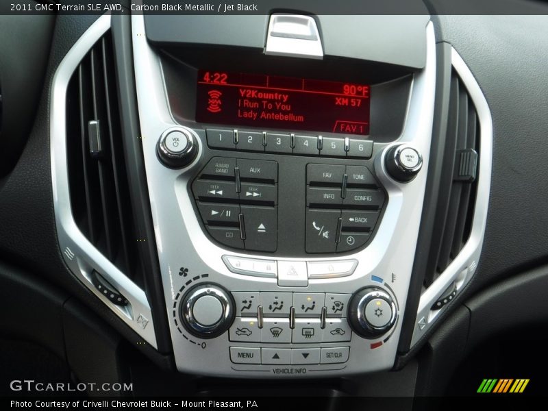 Carbon Black Metallic / Jet Black 2011 GMC Terrain SLE AWD