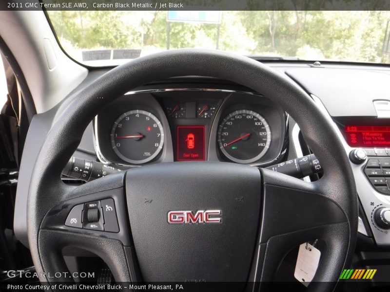 Carbon Black Metallic / Jet Black 2011 GMC Terrain SLE AWD