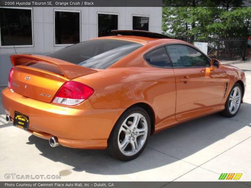 Orange Crush / Black 2006 Hyundai Tiburon SE