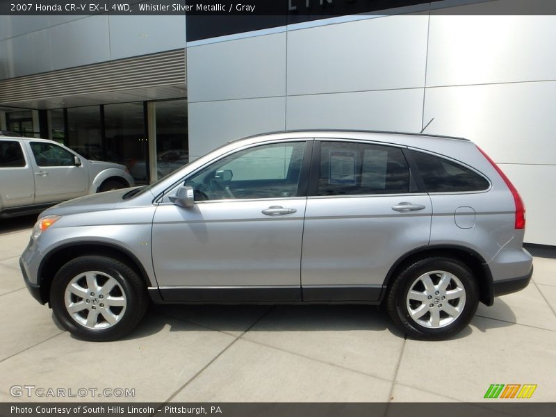 Whistler Silver Metallic / Gray 2007 Honda CR-V EX-L 4WD
