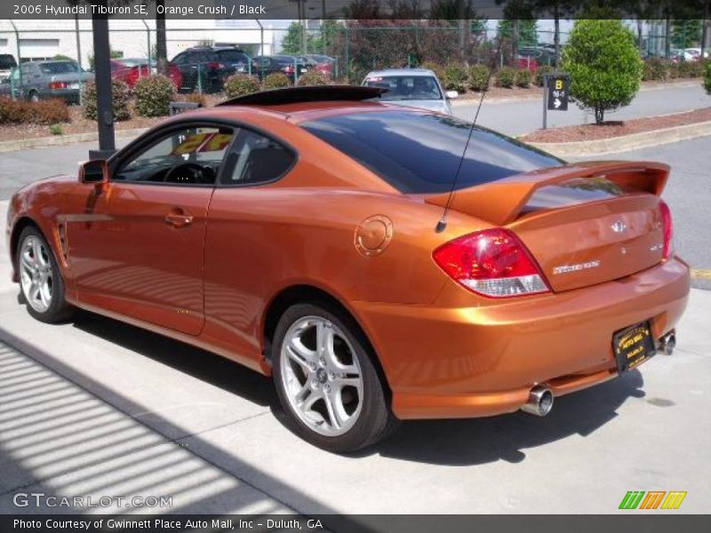 Orange Crush / Black 2006 Hyundai Tiburon SE