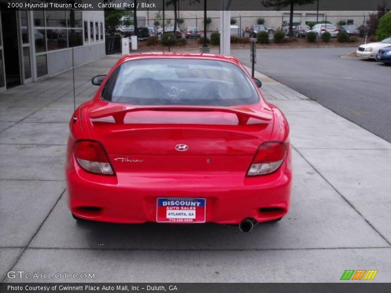 Cardinal Red / Black 2000 Hyundai Tiburon Coupe