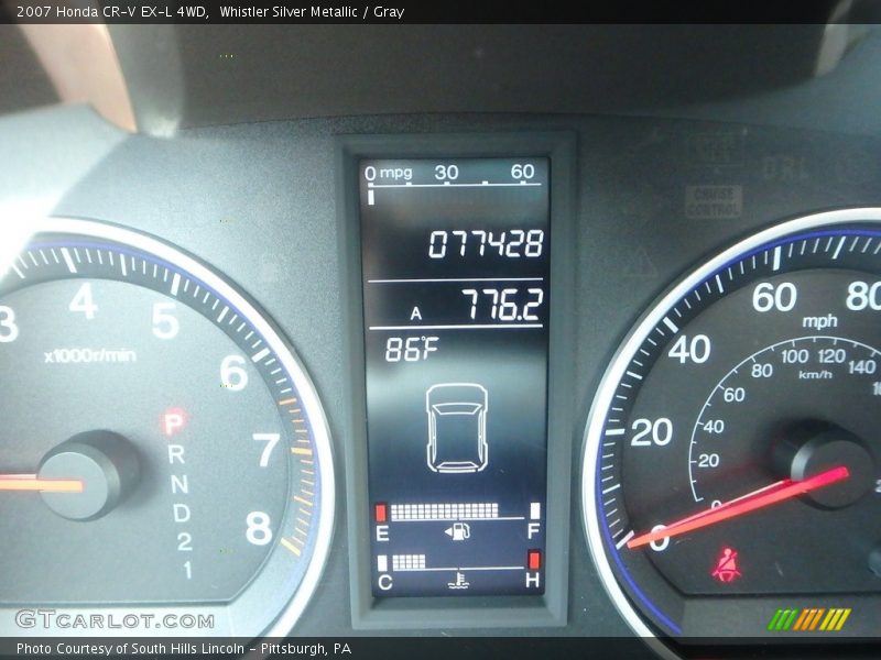 Whistler Silver Metallic / Gray 2007 Honda CR-V EX-L 4WD