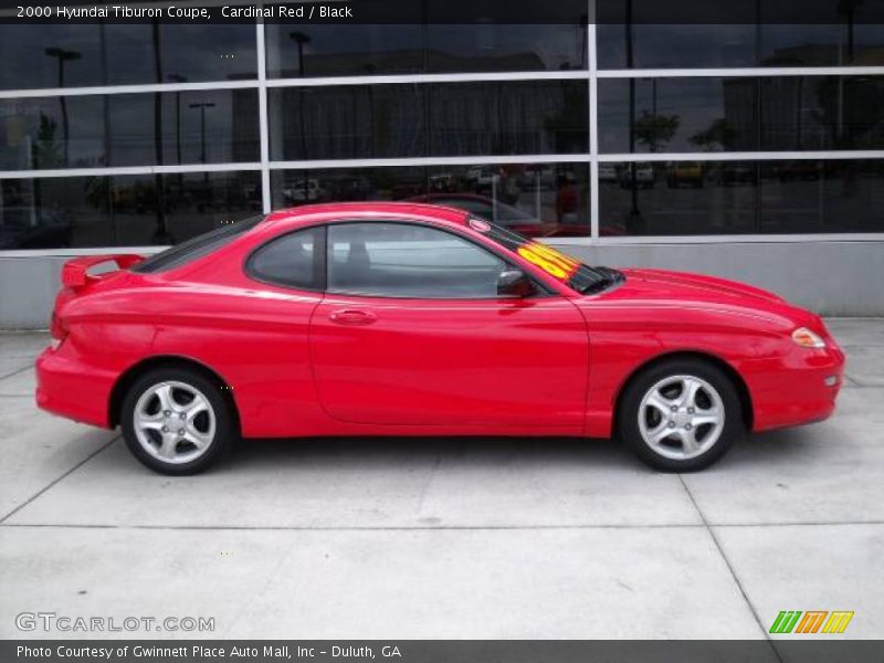 Cardinal Red / Black 2000 Hyundai Tiburon Coupe