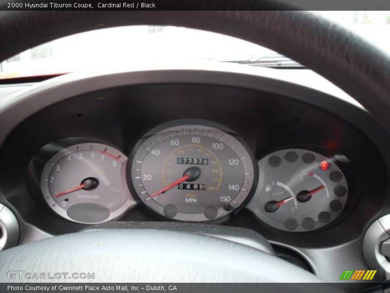 Cardinal Red / Black 2000 Hyundai Tiburon Coupe