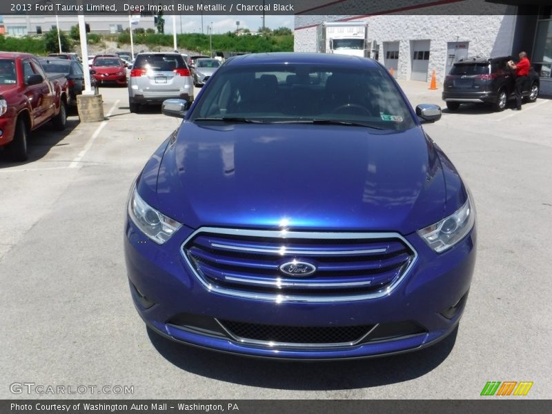 Deep Impact Blue Metallic / Charcoal Black 2013 Ford Taurus Limited