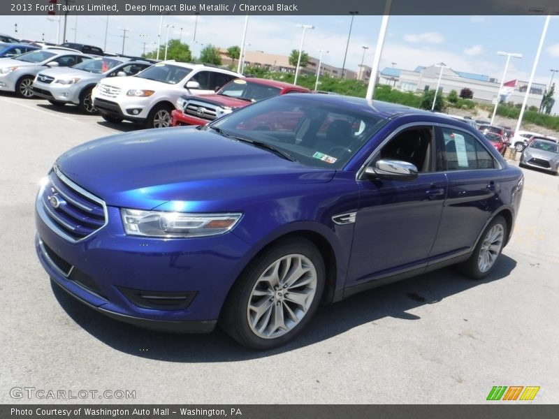 Deep Impact Blue Metallic / Charcoal Black 2013 Ford Taurus Limited