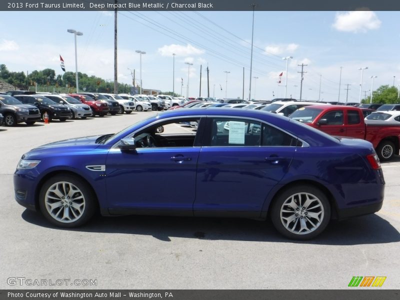 Deep Impact Blue Metallic / Charcoal Black 2013 Ford Taurus Limited