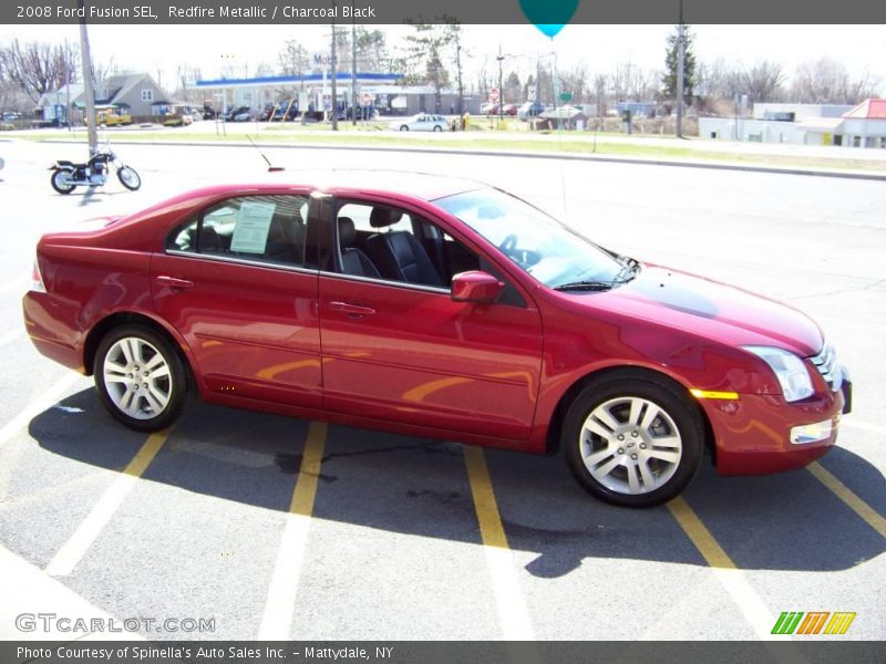 Redfire Metallic / Charcoal Black 2008 Ford Fusion SEL