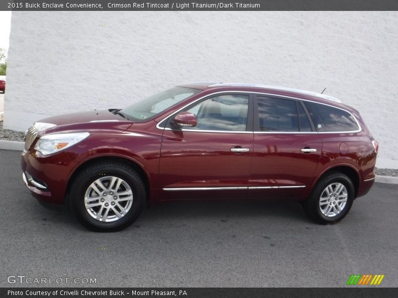 Crimson Red Tintcoat / Light Titanium/Dark Titanium 2015 Buick Enclave Convenience