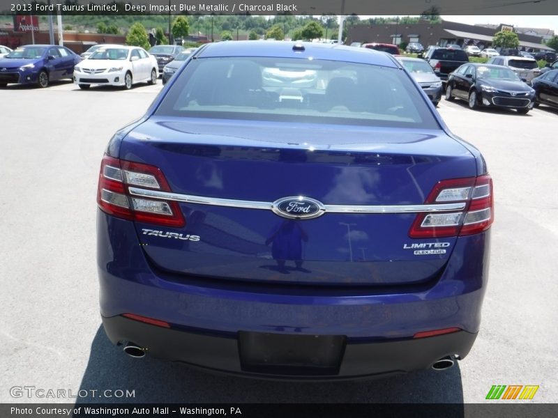 Deep Impact Blue Metallic / Charcoal Black 2013 Ford Taurus Limited