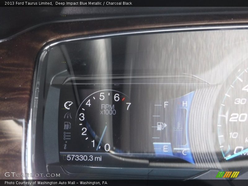 Deep Impact Blue Metallic / Charcoal Black 2013 Ford Taurus Limited